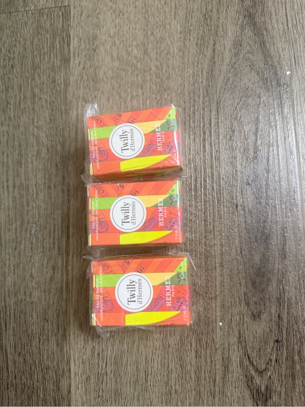 Hermes Twilly d'Hermes Mini perfumes - Orange, Yellow, Green Pack of 3